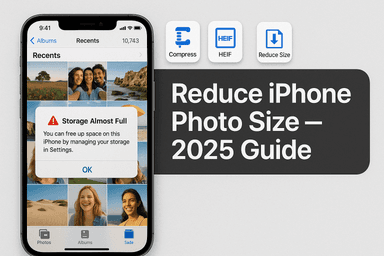 How to Reduce Photo Size on iPhone (2025 Guide)