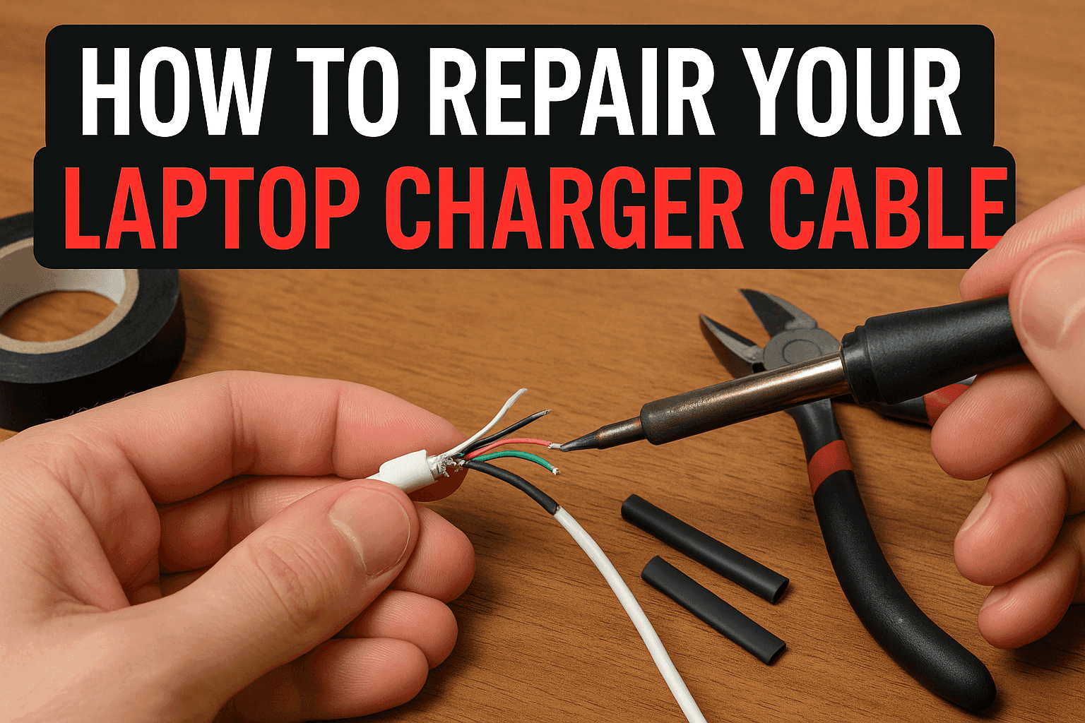 How to Repair a Laptop Charger Cable at Home (2025 Guide)
